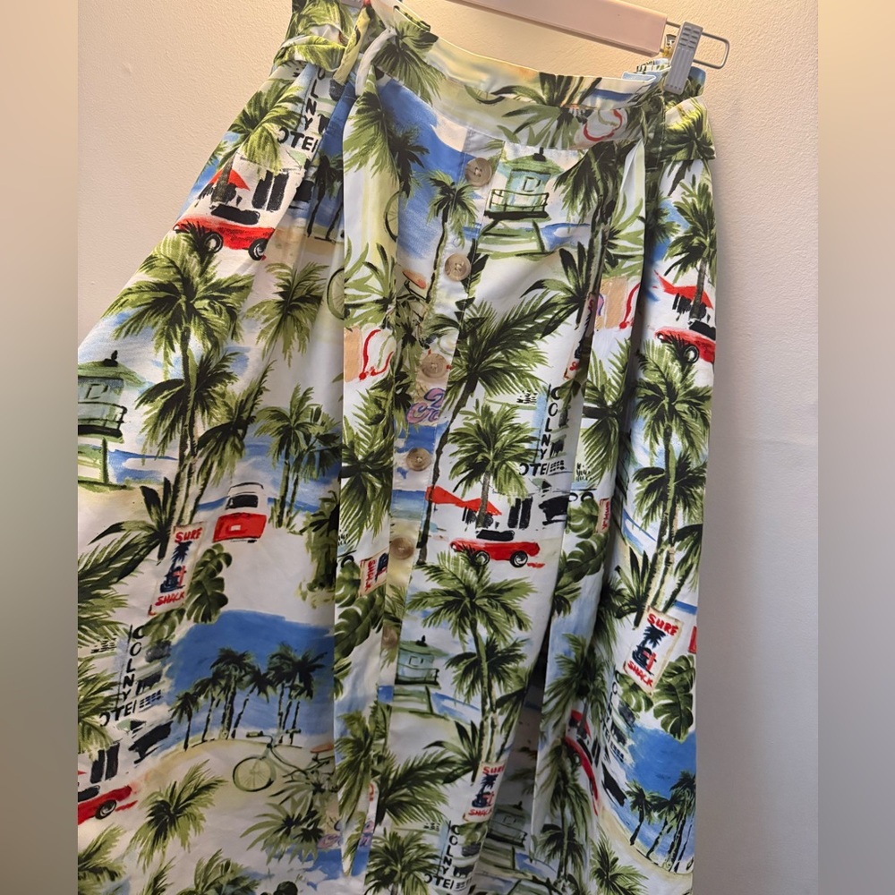 Tropical Print Skirt - Picture 4 of 5